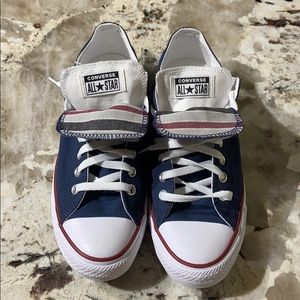 NWOT Navy & Maroon Converse Shoes